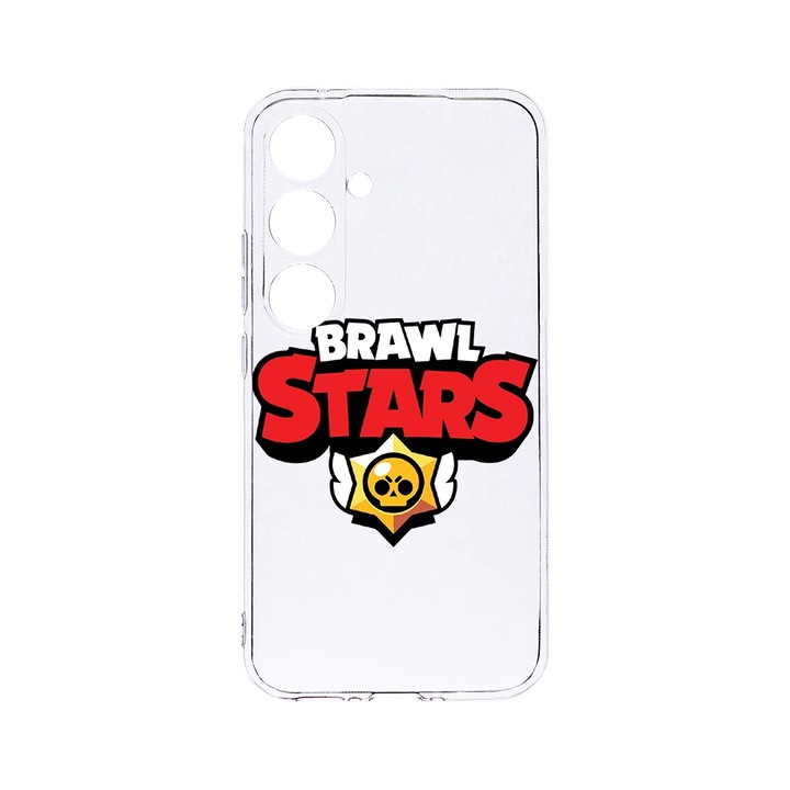 Силиконов калъф BestCase за Samsung Galaxy M35, Brawl Stars, Camera Protection, Clear Silicon 2MM, Transparent, T 1610