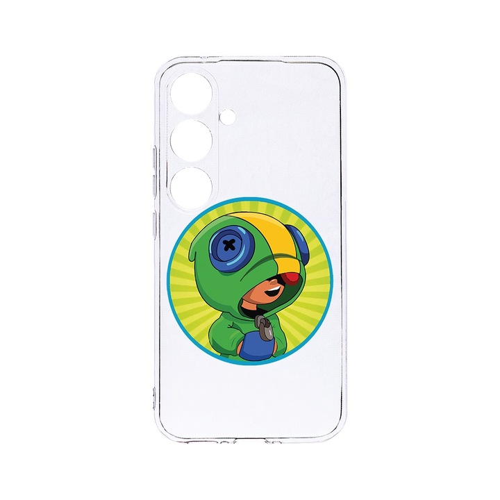 Силиконов калъф BestCase за Samsung Galaxy M35, Brawl Stars, Camera Protection, Clear Silicon 2MM, Transparent, T 1609
