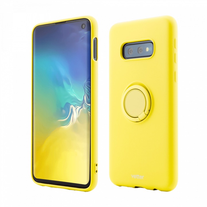 Husa pentru Samsung Galaxy S10e Soft Pro with Magnetic iStand, Galben