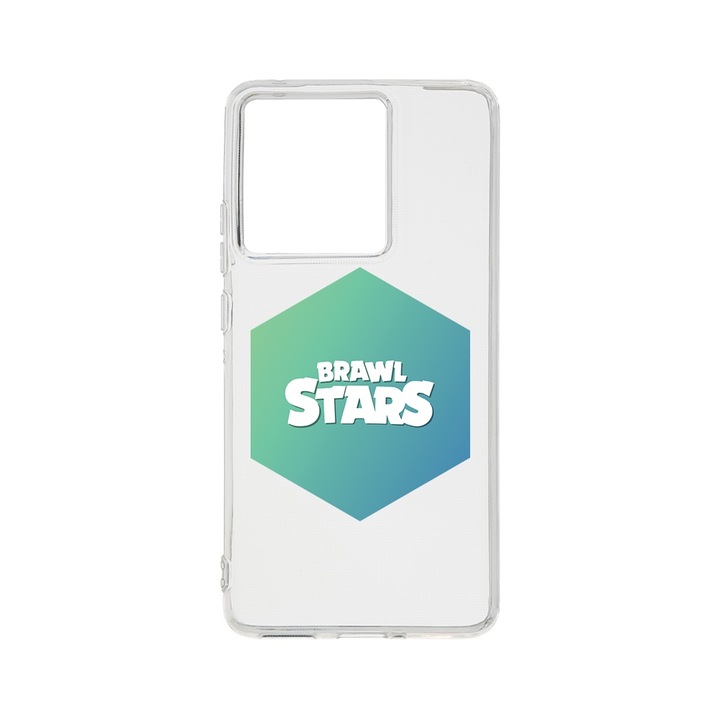 Силиконов калъф BestCase за Motorola Edge 50 Neo, Brawl Stars, Camera Protection, Clear Silicon 2MM, Transparent, T 1685