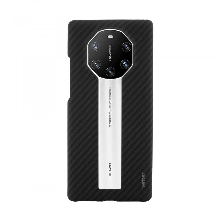 Husa Huawei Mate 40 RS, made from Aramid Fiber, Kevlar, Negru