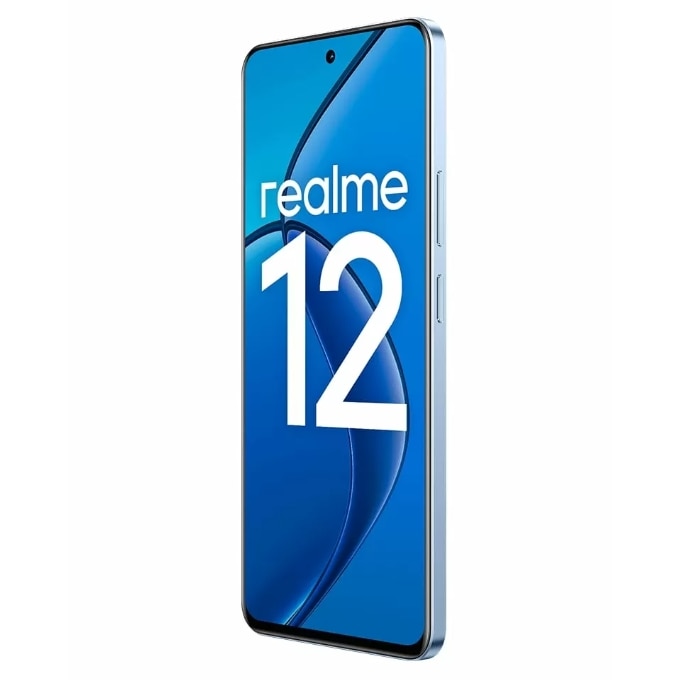 Telefon Mobil Realme 12 4G, Procesor Qualcomm SM6225 Snapdragon 685 Octa-Core, Amoled 6.67", 8GB RAM, 128GB Flash, Camera Duala 50 + 2 MP, Wi-Fi, 4G, Dual SIM, Android Albastru