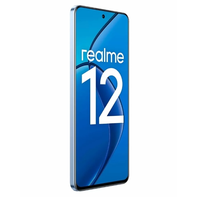 Telefon Mobil Realme 12 4G, Procesor Qualcomm SM6225 Snapdragon 685 Octa-Core, Amoled 6.67", 8GB RAM, 128GB Flash, Camera Duala 50 + 2 MP, Wi-Fi, 4G, Dual SIM, Android Albastru