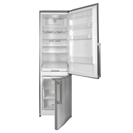 Combina frigorifica Teka NFE2 400, 355 l, Clasa A+, Full No Frost, H 200 cm, Inox antiamprenta