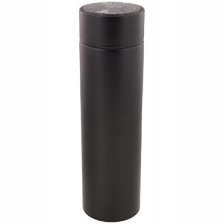 Termos cu ecran digital, CARDSPLITTER, inox, 0.4l, negru
