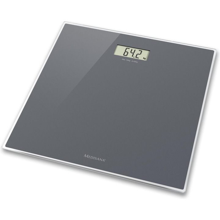 Електронен кантар за баня Medisana, стъкло, 150 кг, 5 мм