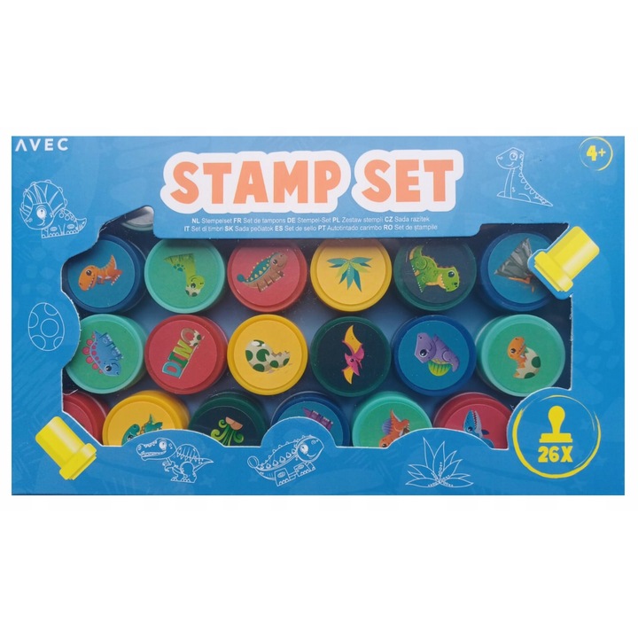 Set de stampile CARDSPLITTER, 26 bucati, tema unicorni, pentru decorare, multicolor