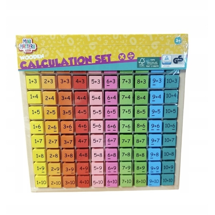 Joc educativ, Mini Matters, lemn, 3+ ani