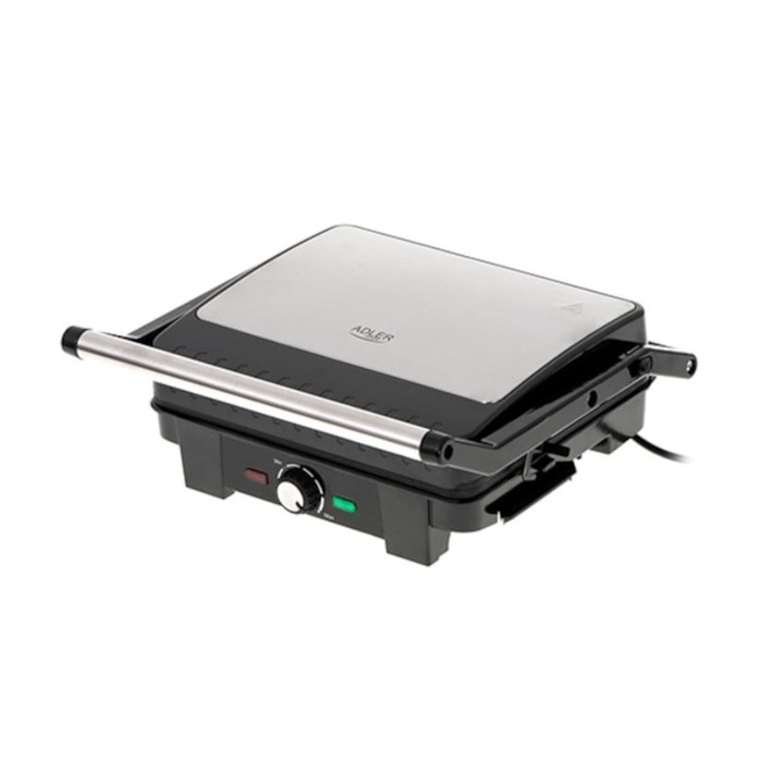 Gratar electric, Adler, AD 3051, 2800 W, argintiu