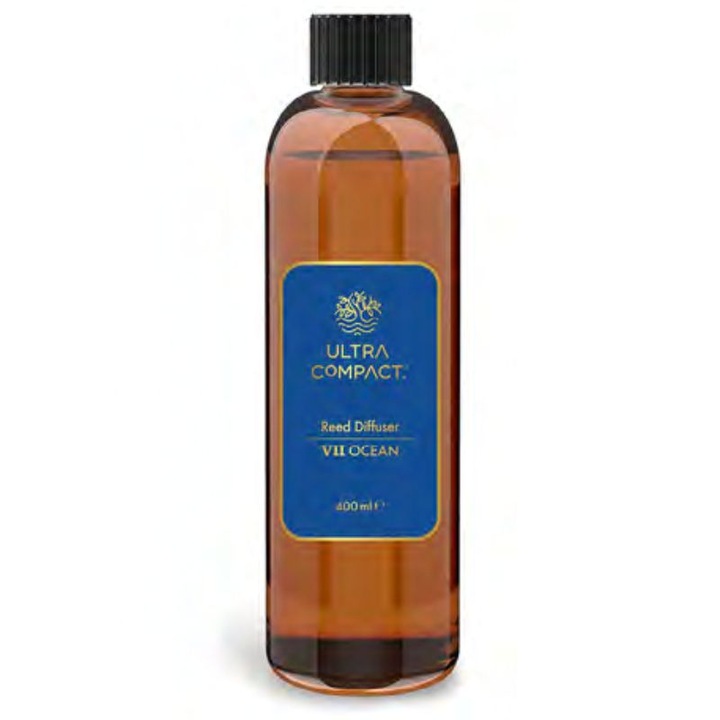 Utántöltő szobaillatosítóhoz, illatosító pálcikákkal, Ultra Compact, 400ml, Óceán
