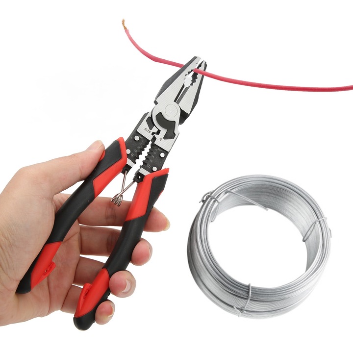 Összetett vágófogó, Jormftte, króm-vanádium acél, gumi fogantyú, korrózióálló