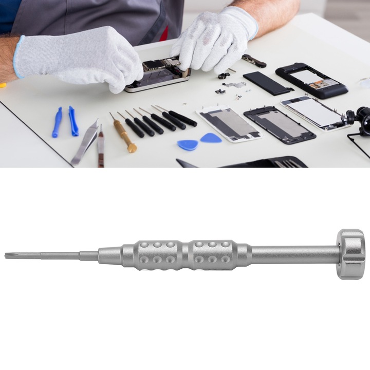 Jormftte szétszerelő csavarhúzó, alumínium, acél, csendes fej, erős mágnes