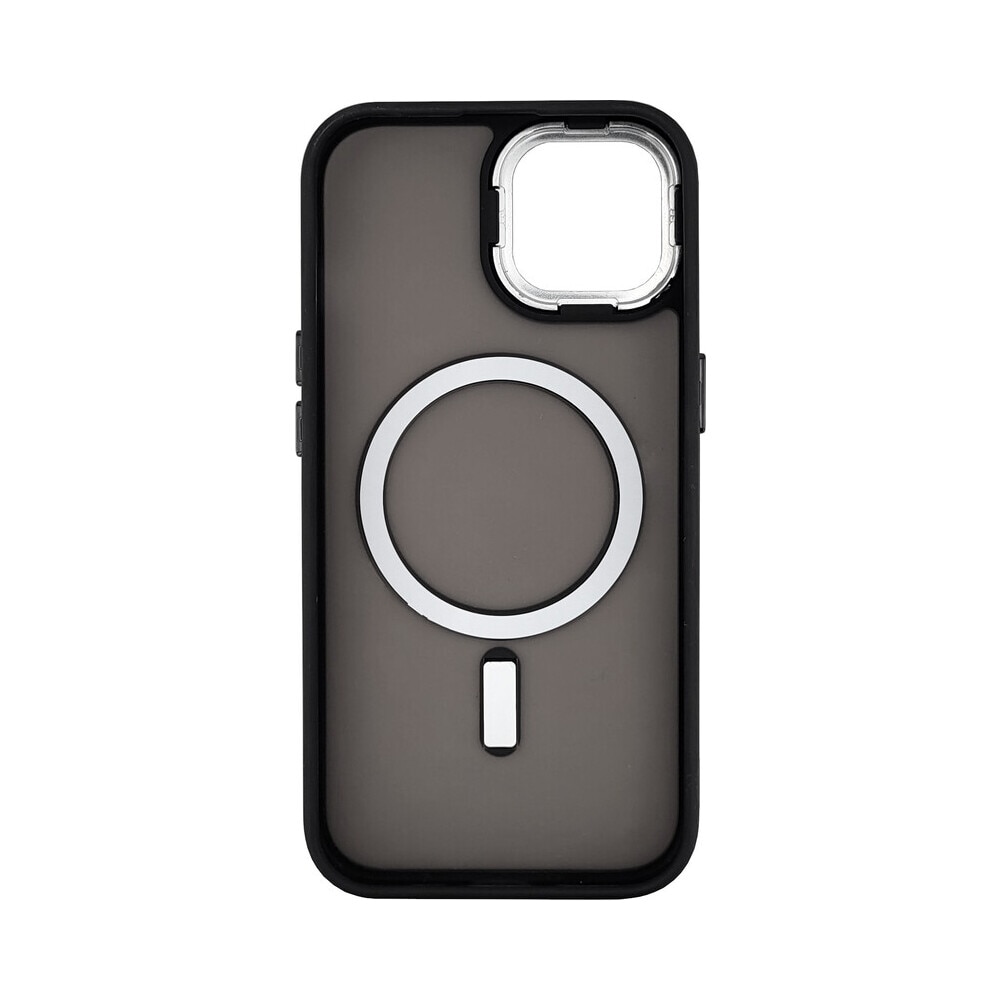 Husa de protectie Atlas Loki Plus compatibila cu Apple Iphone 15 Negru cu inel MagSafe, pentru incarcare Wireless, Anti zgarieturi, Anti soc, cu margini ridicate pentru protectia ecranului si a camerei
