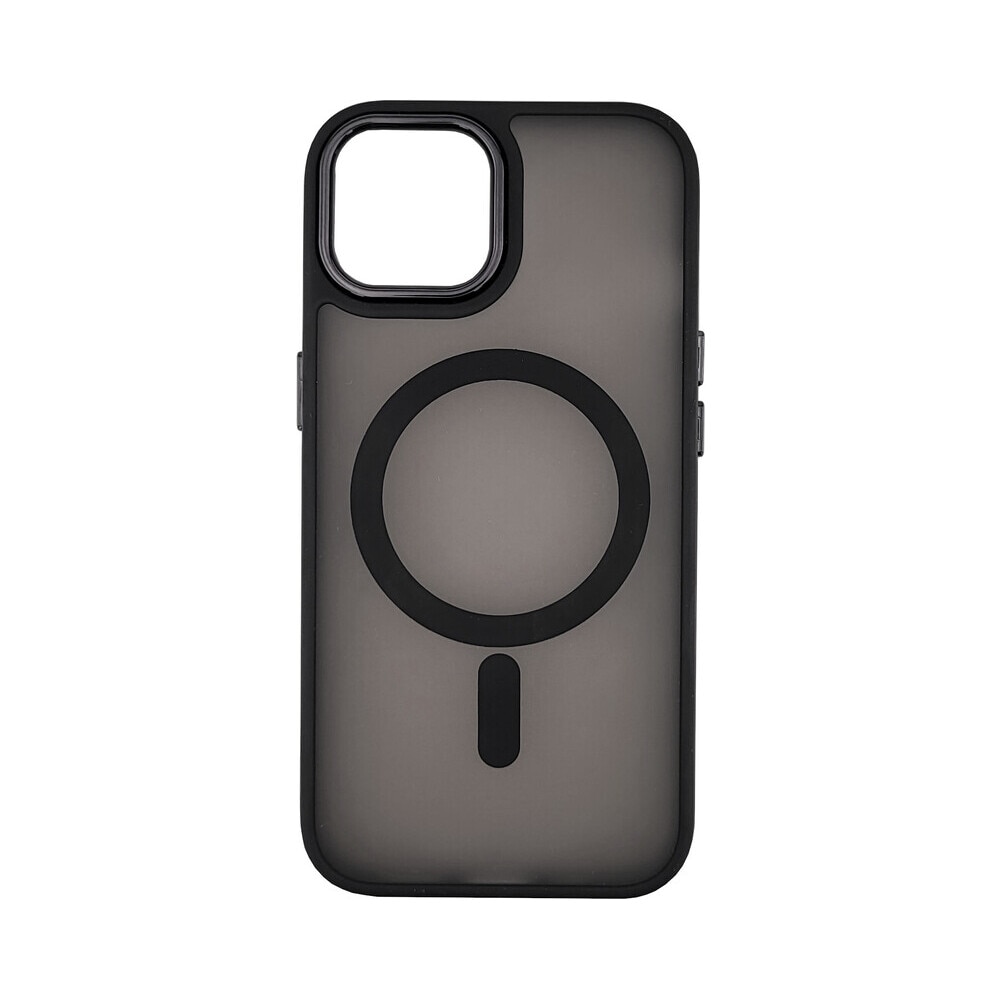 Husa de protectie Atlas Loki Plus compatibila cu Apple Iphone 15 Negru cu inel MagSafe, pentru incarcare Wireless, Anti zgarieturi, Anti soc, cu margini ridicate pentru protectia ecranului si a camerei