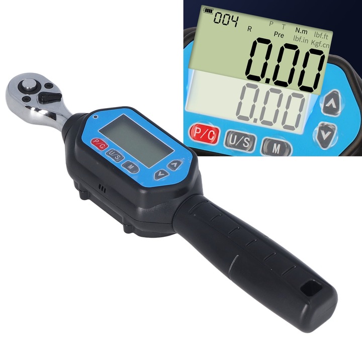 Динамометричен ключ Jormftte, 30N.m, 3 режима на измерване, 1/4 инча, 72 зъба, 235 мм