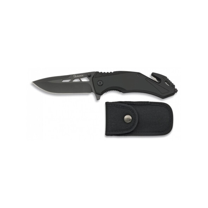 Cutit Albainox Security tactical, 8,5cm, 3Cr13Mov, negru, 143,30g
