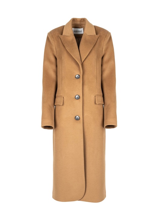 Palton dama CVA22001CP, Silvian Heach, Poliamida/Elastan, Maro, 34 EU