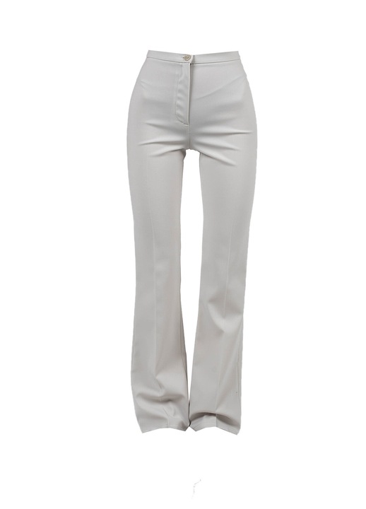 Pantaloni dama Patrizia Pepe, croiala dreapta,evazati, poliester, gri, 42 EU