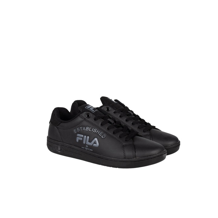 Tenisi Fila Crosscourt 2, pantofi sport barbati, piele ecologica, negru, 40 EU