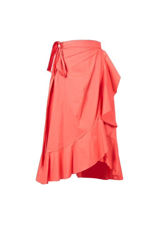 Fusta Pinko Vibruno, bumbac, portocaliu, 36 EU