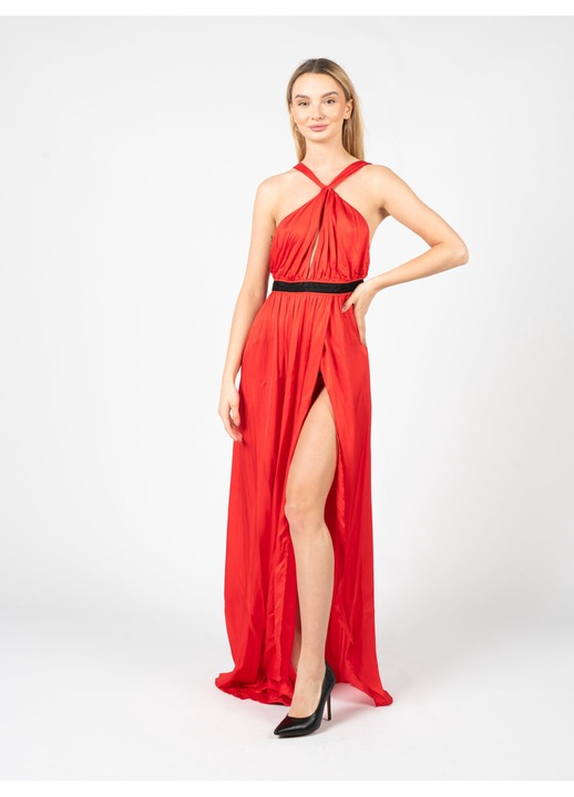 Rochie Pinko Anguria, 1N13K0 A04F, Viscoza, Rosu, 40 EU