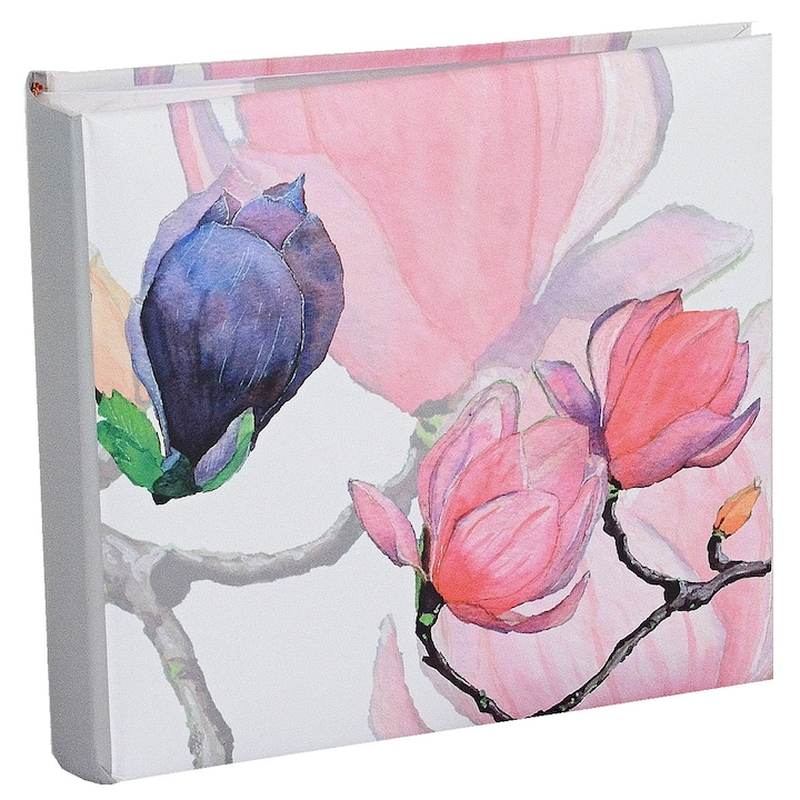 Album foto, TRADAG, MAGNOLIA, 200 poze 10x15, design floral, 23.5x22cm, legatura cusuta