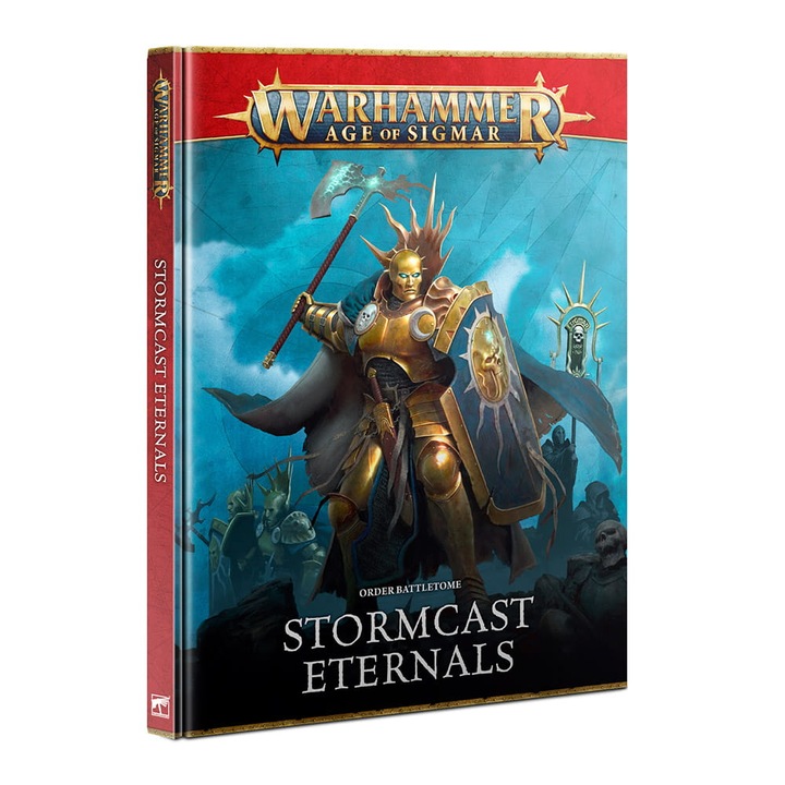 Warhammer Age of Sigmar Game Rulebook, Battletome Stormcast Eternals 4ed, Games Workshop, английски, многоцветен