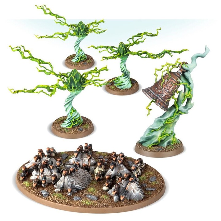 Warhammer Age of Sigmar Endless Spells Skaven Game Expansion Games Workshop 5 Piece Grey