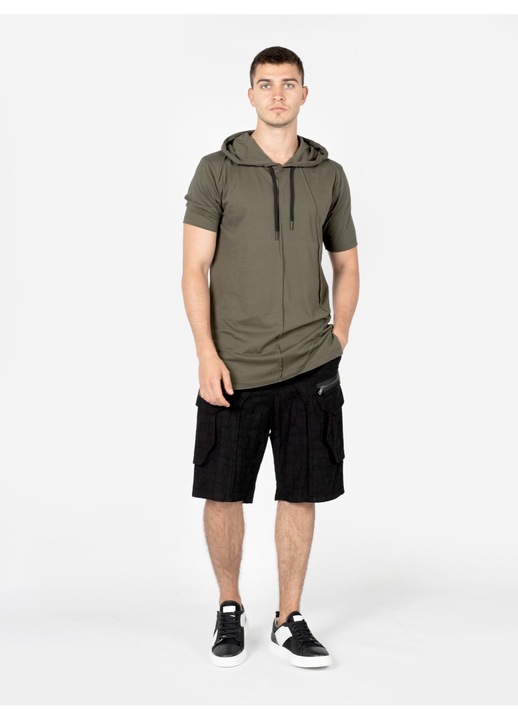 Pantaloni barbati, La Haine Inside Us, design simplu, fermoare cu butuci, negru, bumbac, S INTL