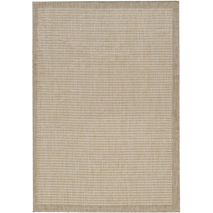 Covor Exterior, Ayyildiz, Giza, 200x290 cm, Polipropilen, Tesut, 3 mm, Dreptunghiular, Oeko-Tex Standard 100, Uni, Tesut Plat, Pentru Interior Si Exterior, Bej