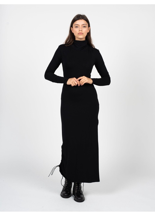 Rochie La Haine Inside Us, LW889, Bumbac, eleganta, negru, XS INTL