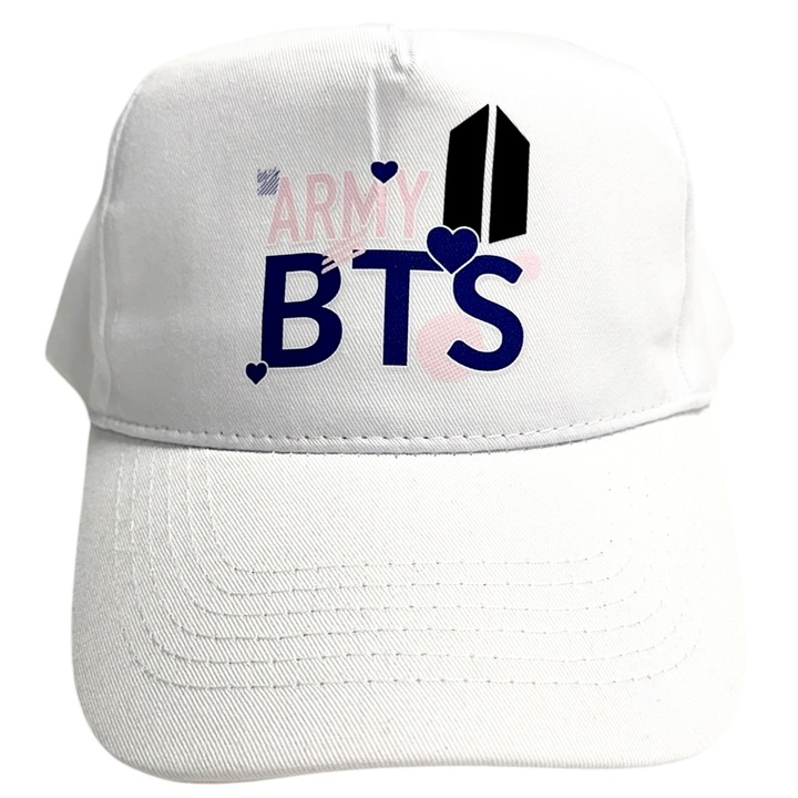 Egyedi bts hadsereg kpop sapka, fehér