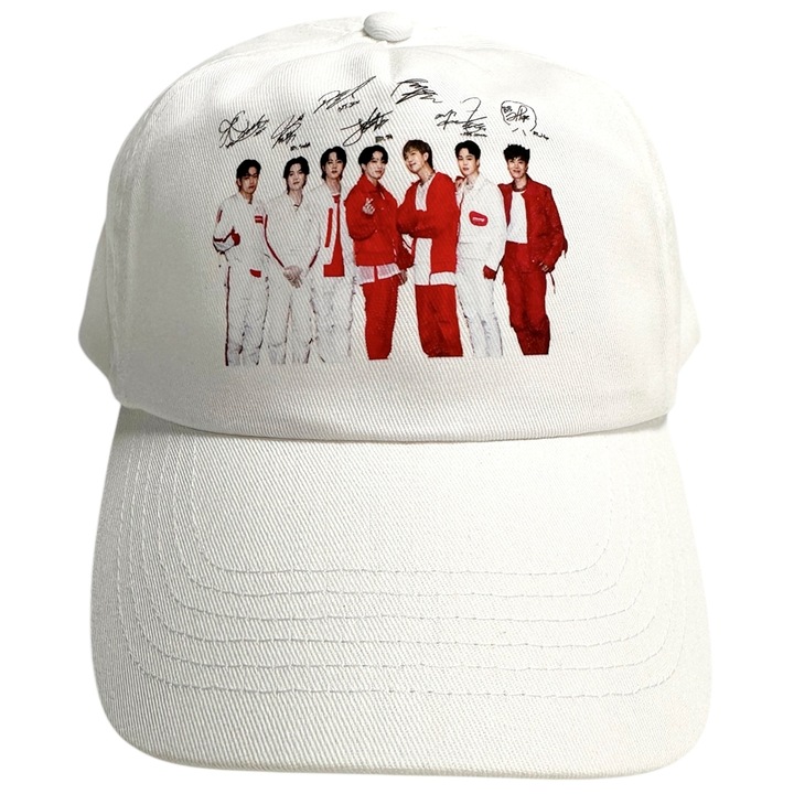 Egyedi sapka bts hadsereg kpop zenekar, fehér