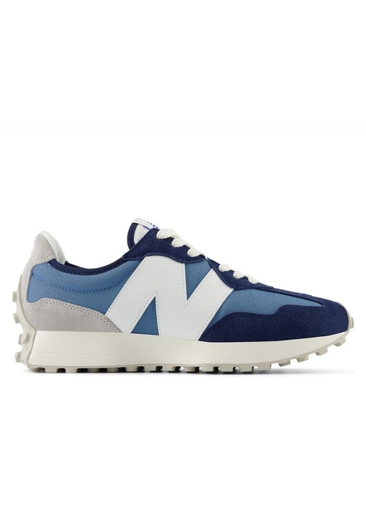 Pantofi barbati Nb 327, New Balance, Piele naturala, Albastru, 43 EU