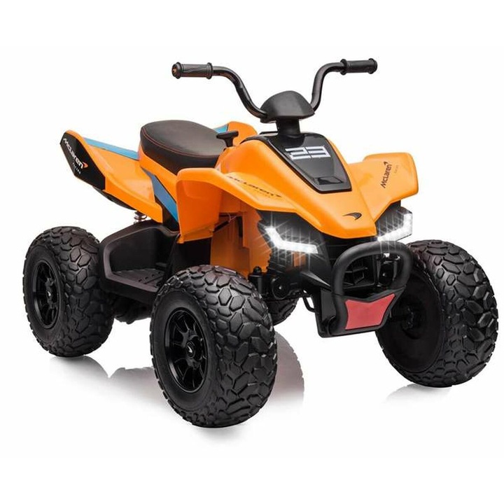 Quad Feber MCL 35 elektromos ATV, narancssárga, 12V, 71x100x73,5cm, gyerekeknek +3 év