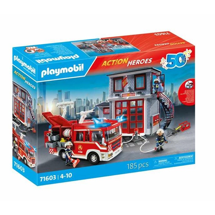 Playmobil játszószett, fény és hang, 185 db, 4 év+