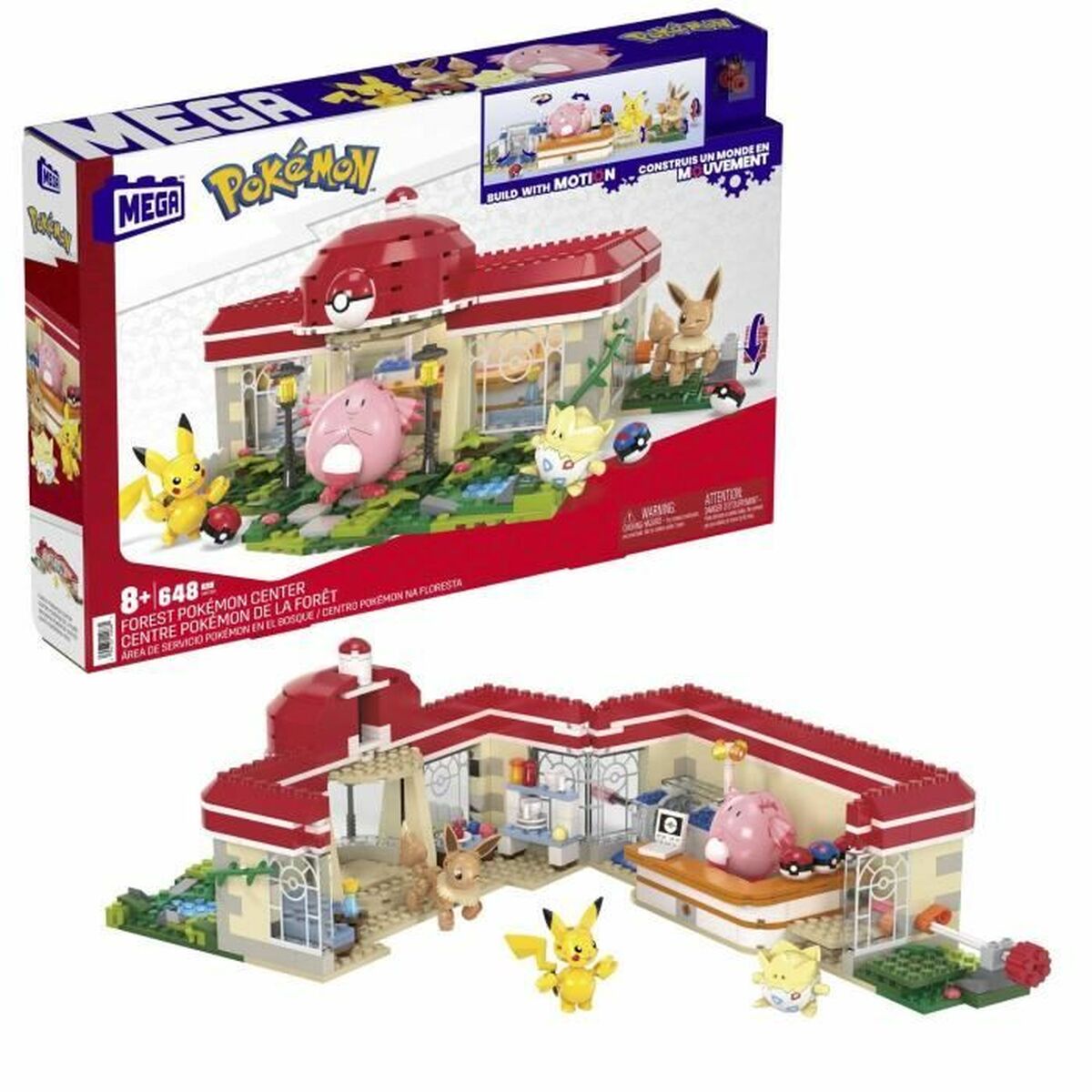 Mega Construx Pokemon Forest Center Set, 648 Pezzi, Nuovo Sigillato, Et&agrave; 8+, Mattel HGC21