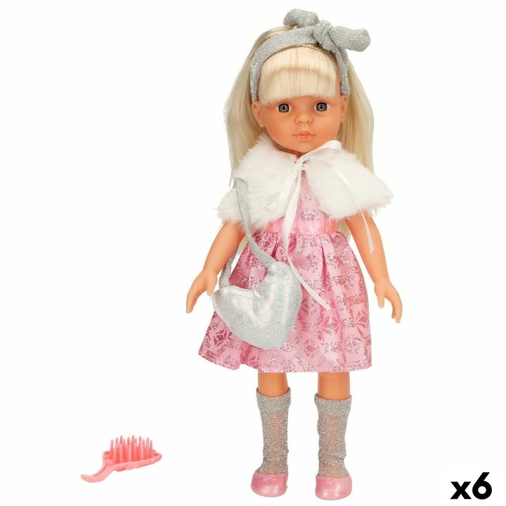 Комплект 6 кукли Colorbaby Isabella, 32 см, с гребен, пластмаса, +3 години