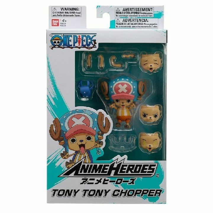 Figurine de Actiune, Tony Tony Chopper, Plastic, Multicolor, pentru copii peste 4 ani, cu accesorii
