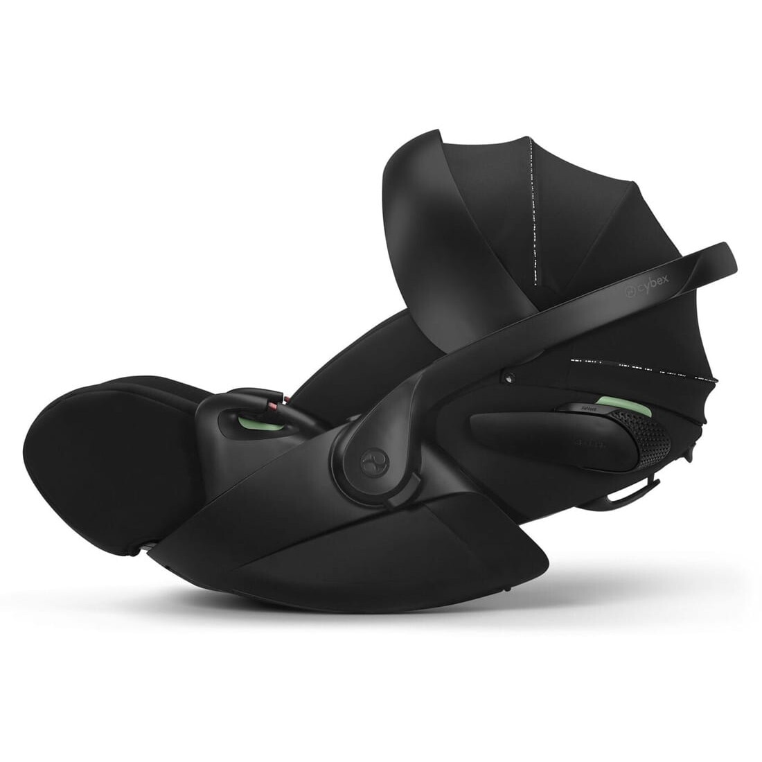 Scaun auto copii, Cybex Cloud T i-Size, negru, 45-87 cm, suport