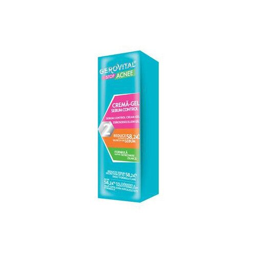 Crema gel sebum control - Gerovital Stop Acnee 50 ml, Farmec