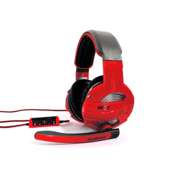 Casti Gaming Gamdias HEBE - USB 7.1 Surround Sound RED Casti Gaming Gamdias HEBE - USB 7.1 Surround Sound RED