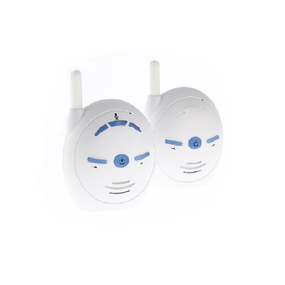 Baby Monitor Audio, transmisie wireless digitala de 2.4 GHz, parent-baby unit, Alb-Albastru