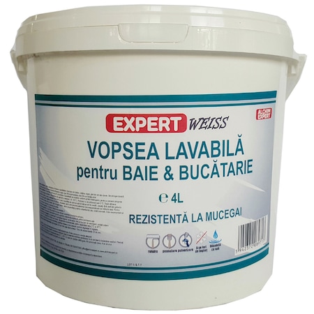 Lavabila Anti Mucegai Baie Si Bucatarie Expert Weiss 4l Alb Emag Ro