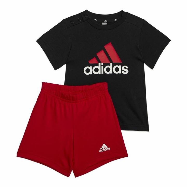 Set Sport pentru Copii adidas Essentials Organic, 2 Piese, Unisex, Rosu/Negru