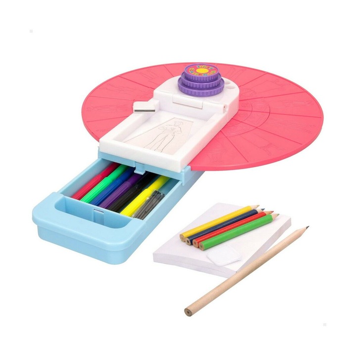 Set desen fashion design, Colorbaby, plastic, pentru copii peste 3 ani