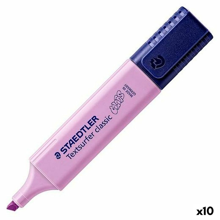 Маркер Staedtler Textsurfer Classic Pastel Lilac, 10 броя, дебелина 1-5 mm