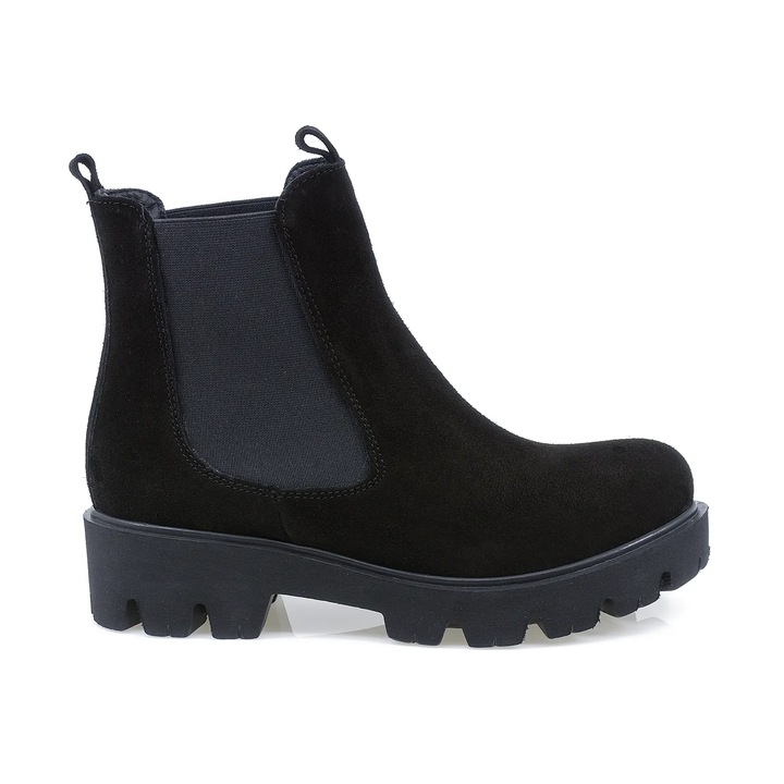 Női csizma, ÚjM, ÚJ-Evelin, alkalmi, Fekete