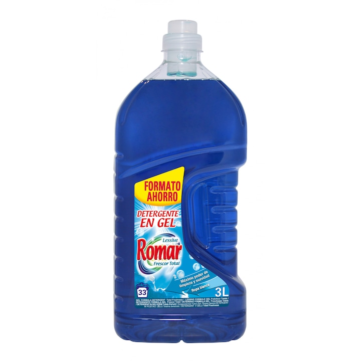 Detergent gel rufe albe Total Freshness 3l ROMAR