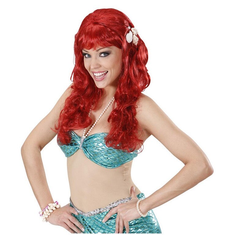 Peruca sirena roscata